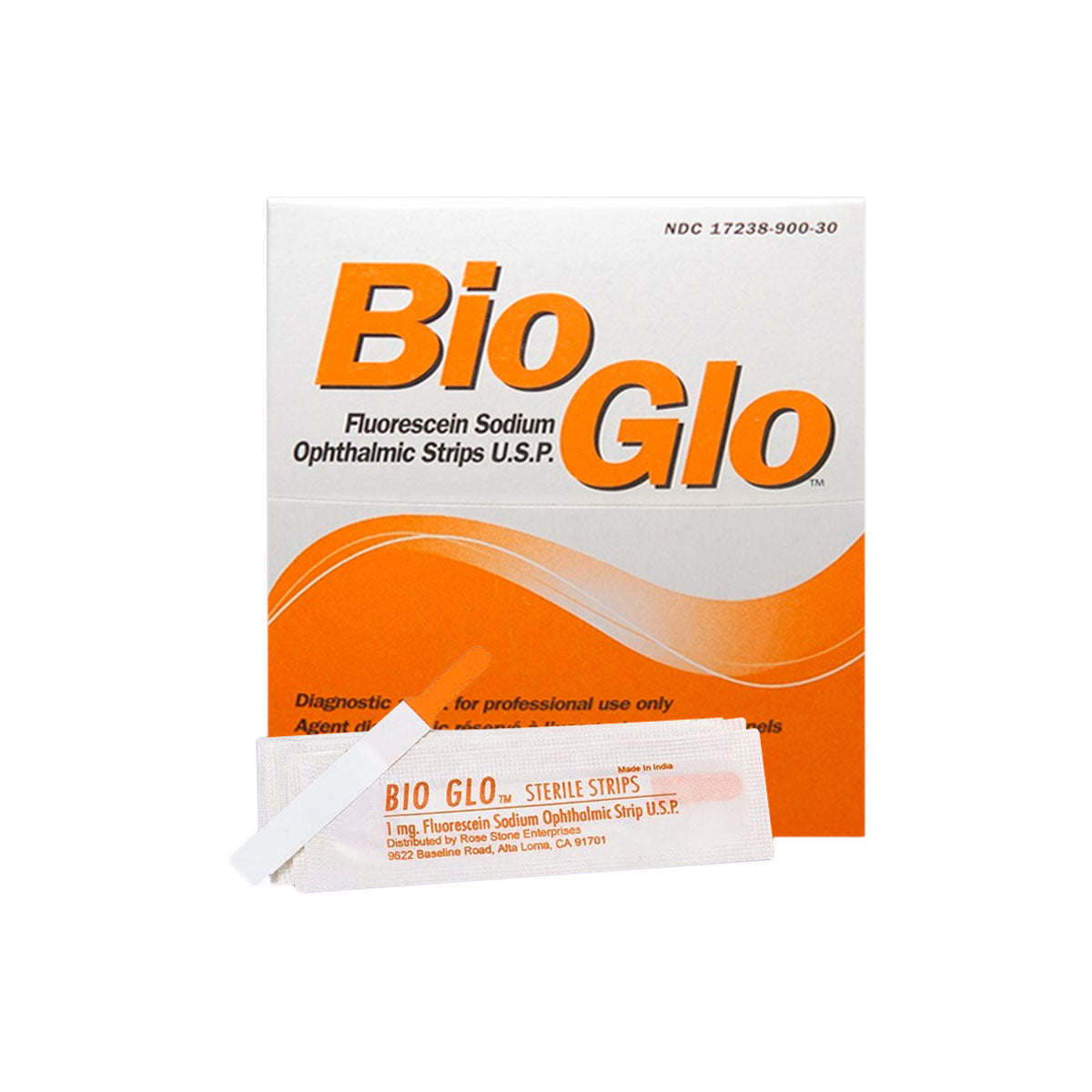 Bio Glo Fluorescein Strips (300-Pack)