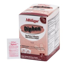 Diphenhydramine Allergy Oral Capsules,25mg, Unit Dose, 200/Bx, Medique