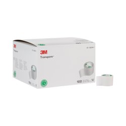 Transpore 1" x 1 1/2 yards (100 rolls) 3M