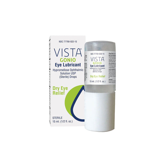 Vista Gonio Eye Lubricant Drops, (15mL Bottle)