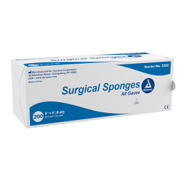 Gauze, 2 x 2, 8-ply, Non-Sterile, 200/Box, Dynarex