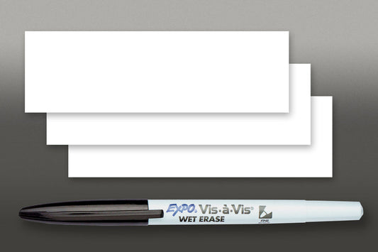Tray Labels with pen